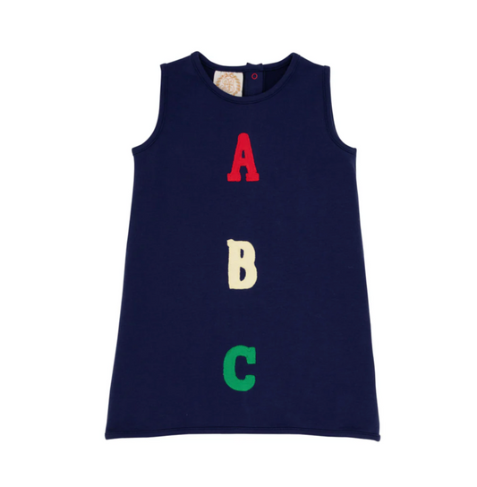 TBBC Annie Apron Dress- ABC Nantucket Navy/ Richmond Red