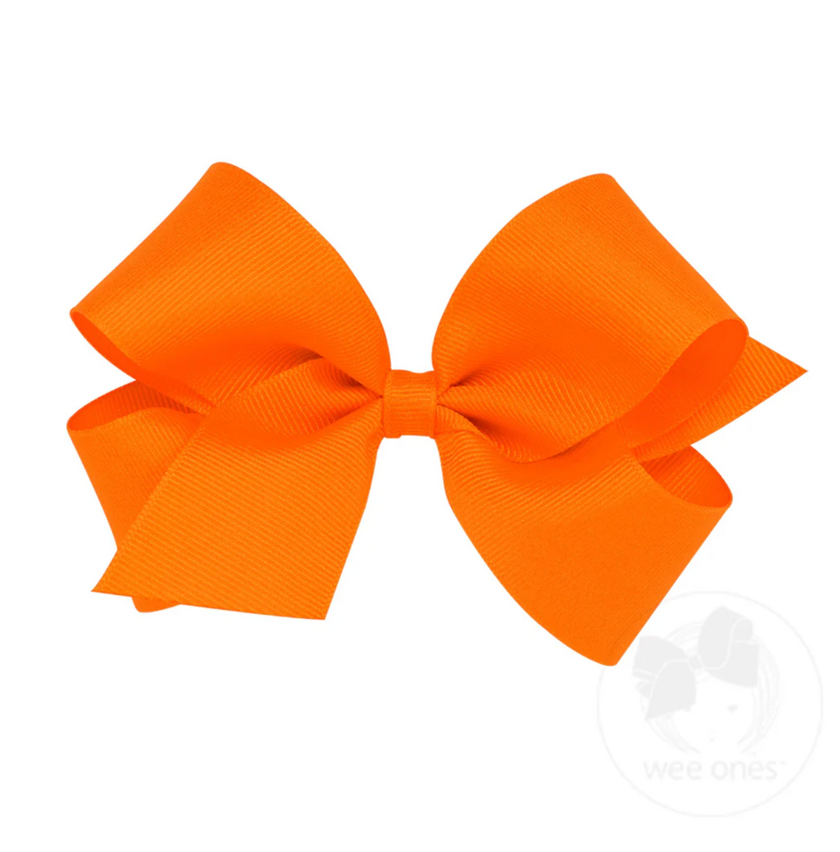 Medium Classic Grosgrain Hair Bow (Plain Wrap)- Wee Ones