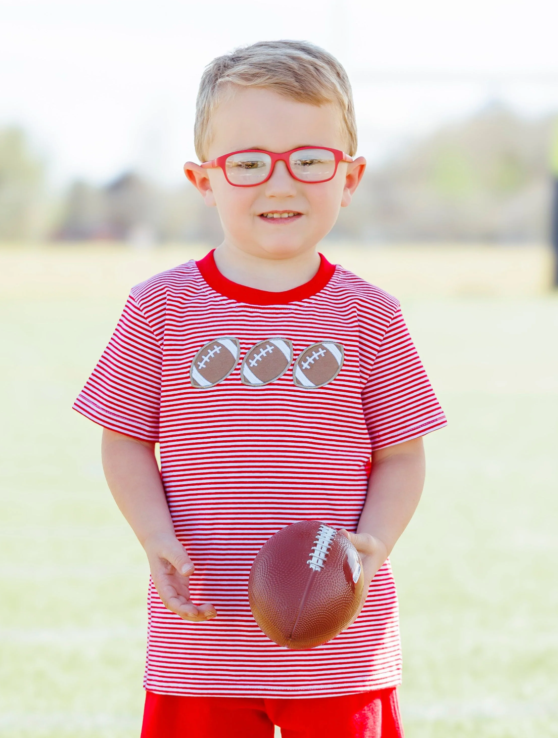 JB Football Trio Shirt- Red Stripe
