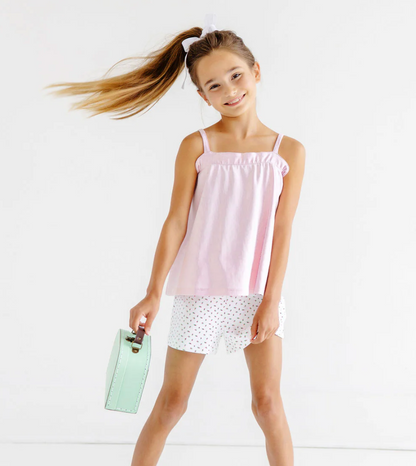 TBBC Lainey's Little Top-Pima Palm Beach Pink