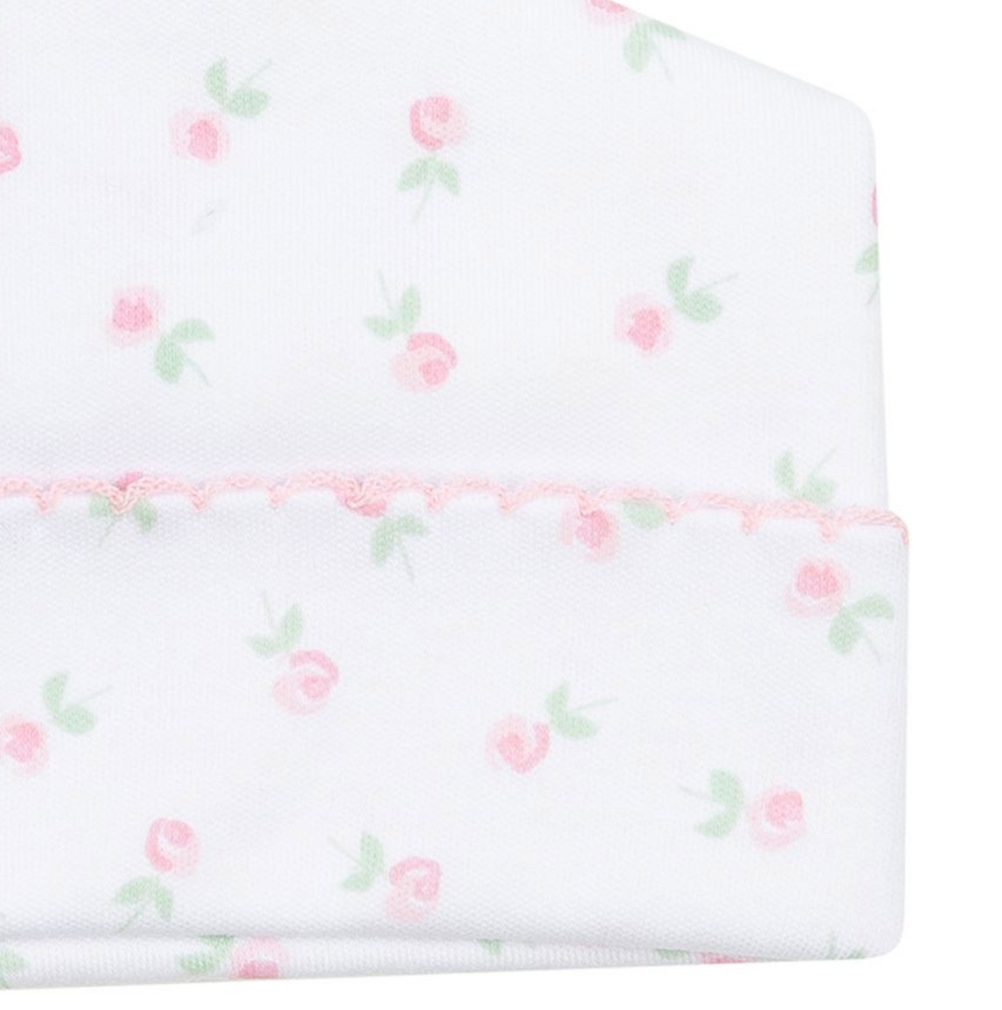 MB Juliette's Classics Print Hat Pink Roses (plain or bow)