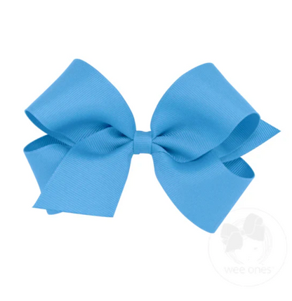 Small Classic Grosgrain Hair Bow (Plain Wrap)  Wee Ones