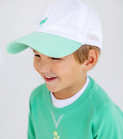 TBBC Covington Cap White with Grace Bay Green
