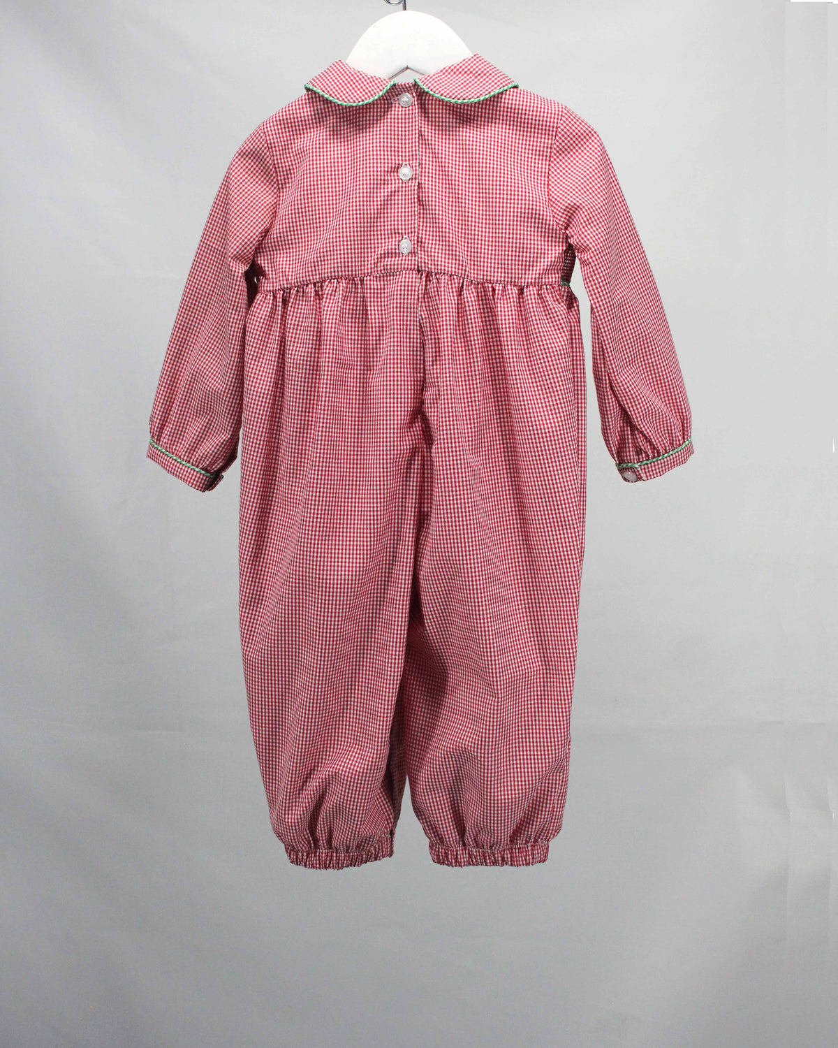 Elias Merry Christmas Tree Smocked Romper