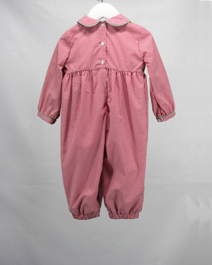 Elias Merry Christmas Tree Smocked Romper