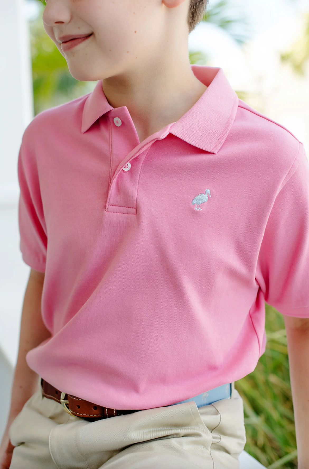 TBBC Prim & Proper Polo Hamptons Hot Pink with BHB Stork