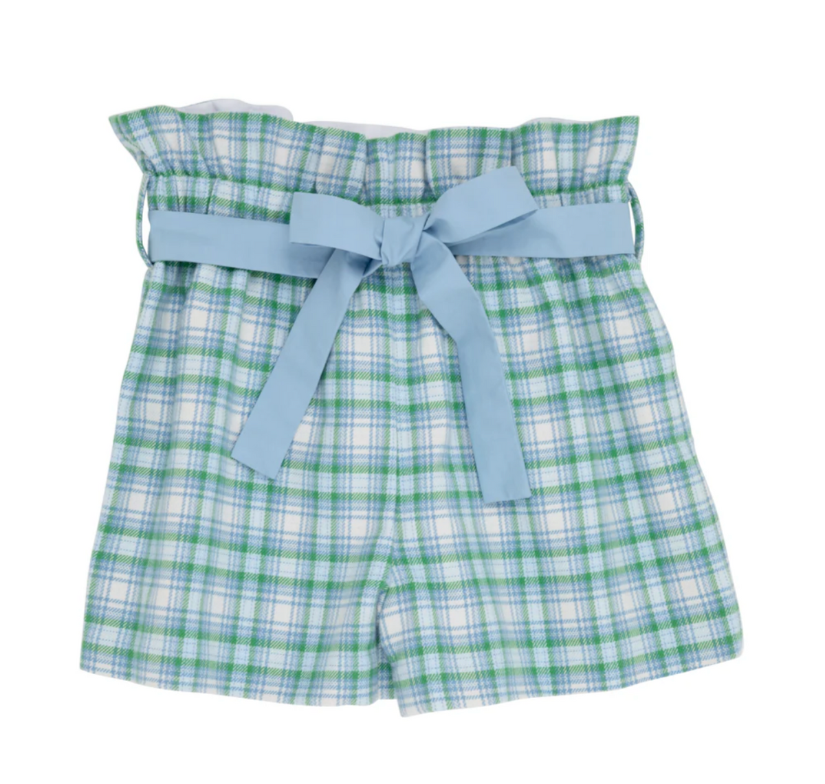 TBBC- Maddie Bea Bag Shorts - Woven Yarn  Eastpoint Plaid/Barrington Blue
