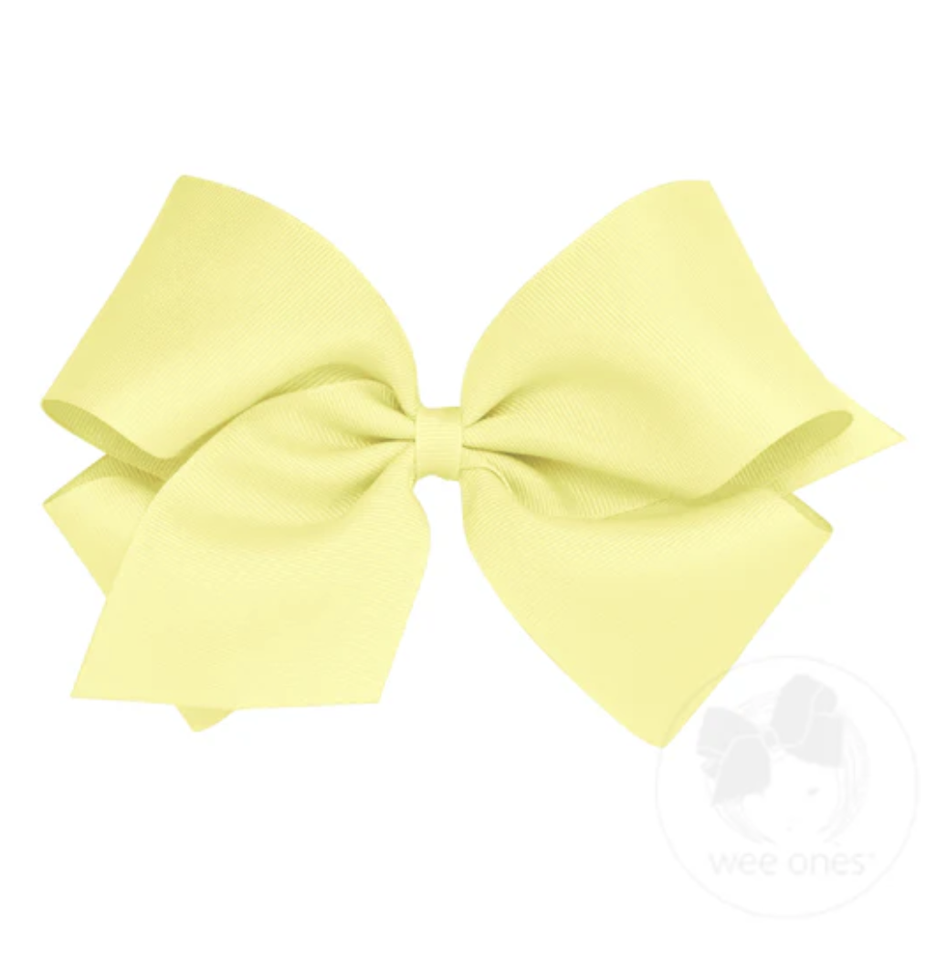 King Classic Grosgrain Hair Bow (Plain Wrap)- Wee Ones