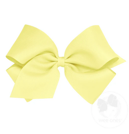 King Classic Grosgrain Hair Bow (Plain Wrap)- Wee Ones