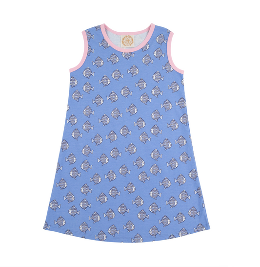 TBBC Slvls Polly Play Dress Little Fishes Pier Party Pink