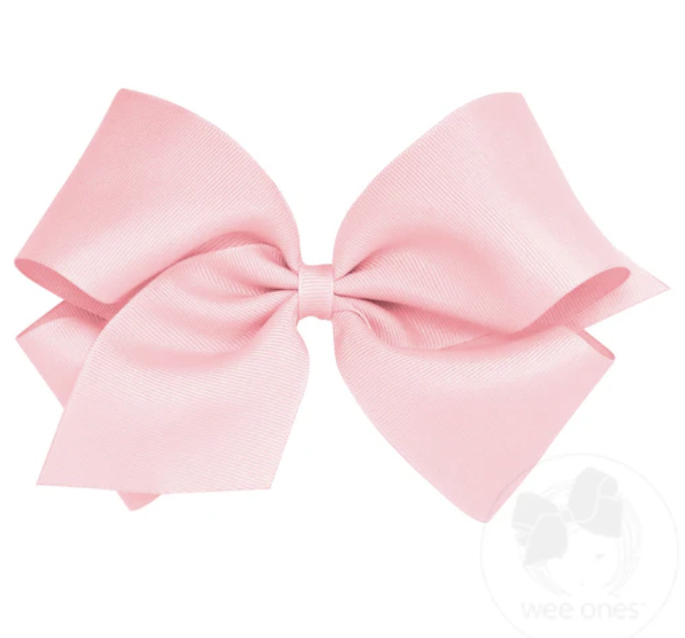 King Classic Grosgrain Hair Bow (Plain Wrap)- Wee Ones