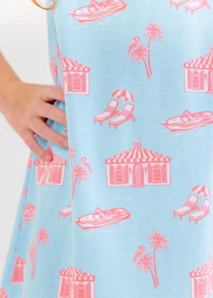 TBBC Angel Sleeve Polly Play Parrot Cay Canopy Sandpearl Pink