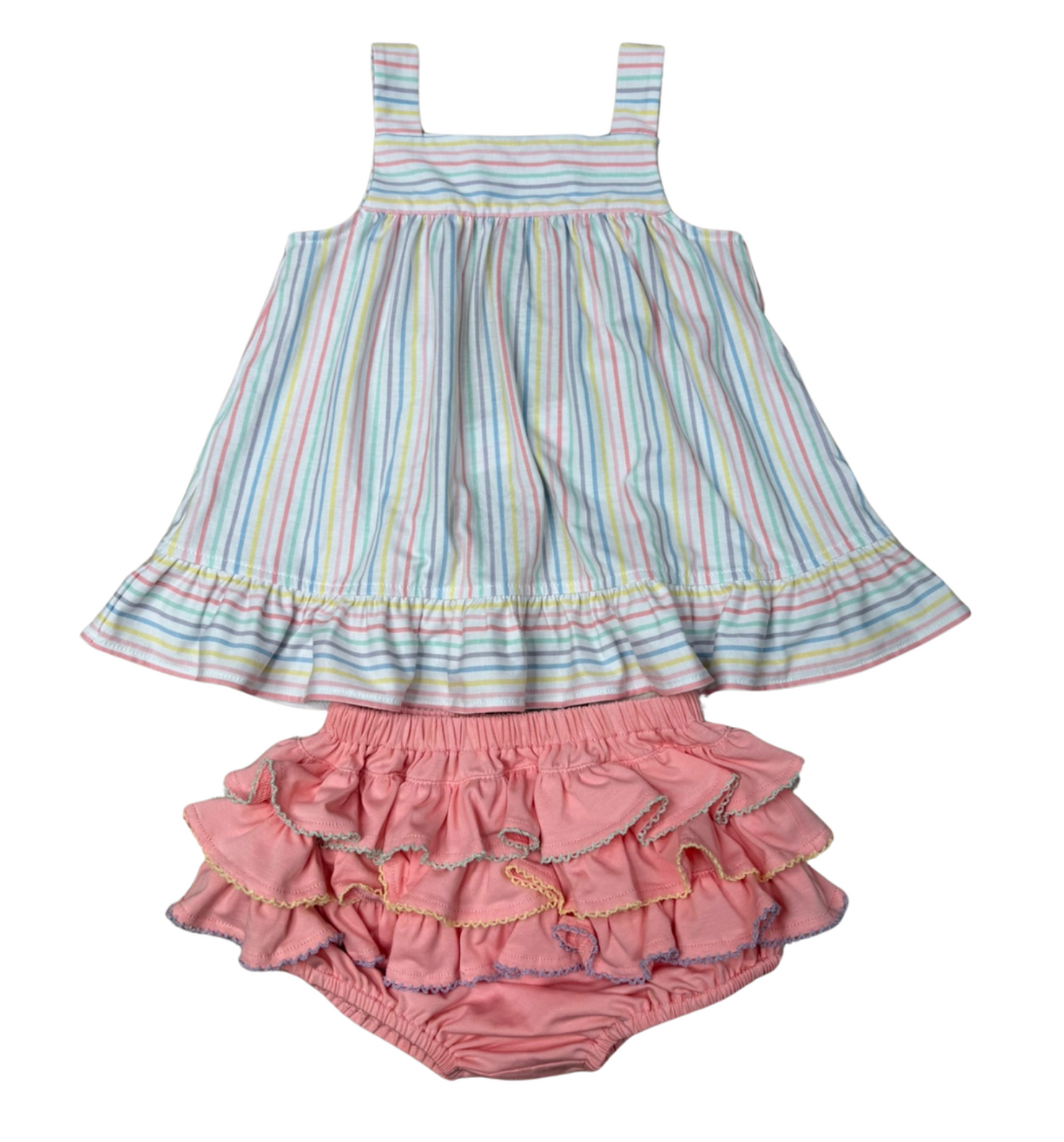 WBK Pastel Penny Stripe Breezy Bloomer Set
