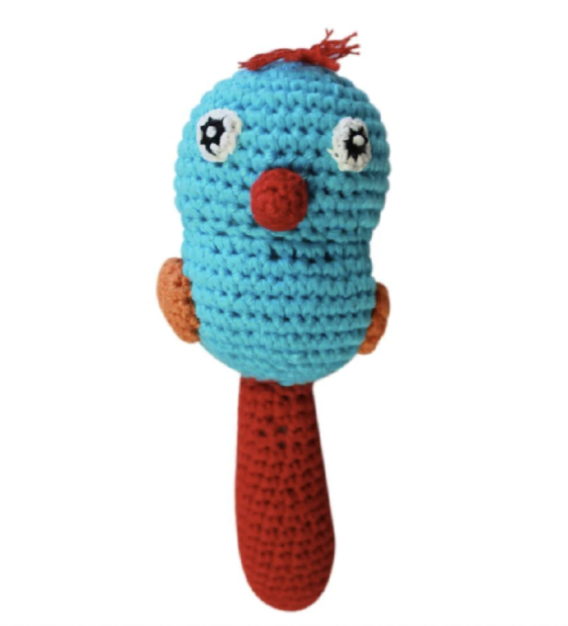 Bird Crochet Stick Rattle
