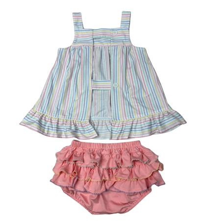 WBK Pastel Penny Stripe Breezy Bloomer Set