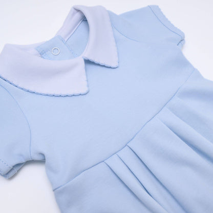MB Essentials Solid Collared Bubble - Blue
