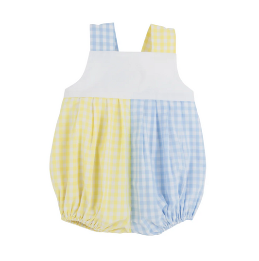 TBBC Branham Bubble Buckhead Blue Gingham Yellow Gingham Woven