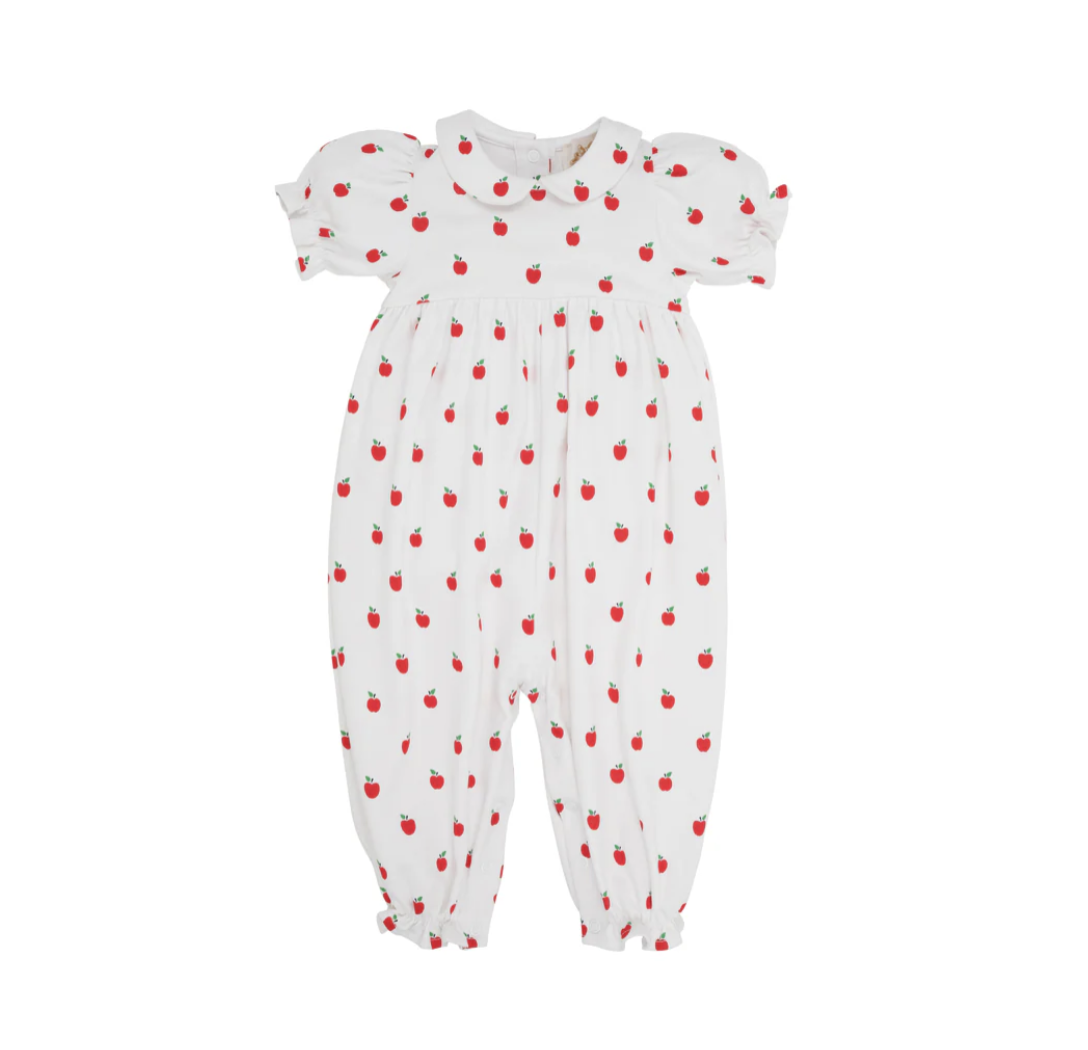 TBBC SS Britt Romper Egerton Apples