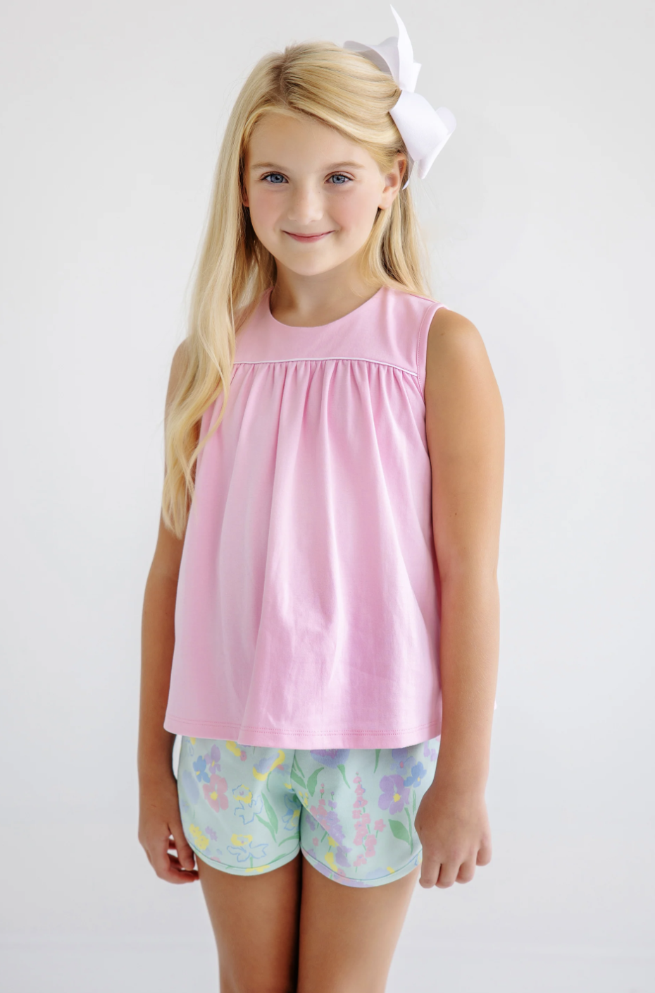 TBBC Cheryl Shorts- Bow- Glencoe Garden Party / Pier Party Pink