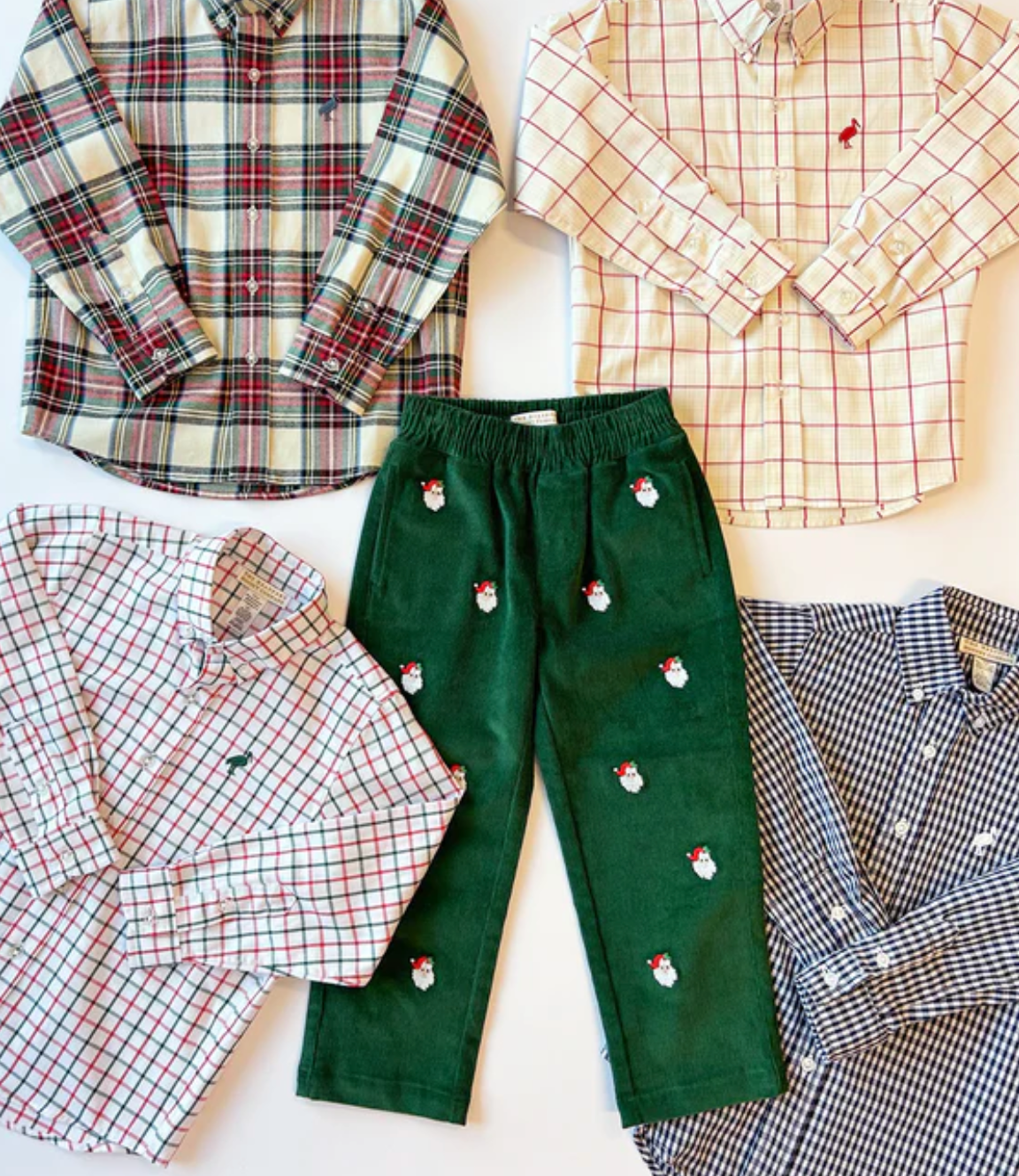 TBBC Critter Sheffield Pants Santa Grier Green Corduroy