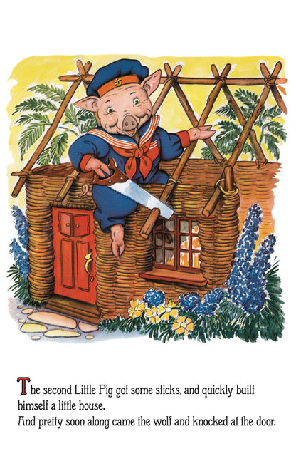 The Three Little Pigs -Children's Board Book - Vintage