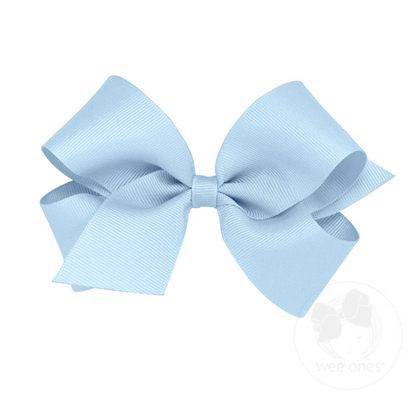 Medium Classic Grosgrain Hair Bow (Plain Wrap)- Wee Ones