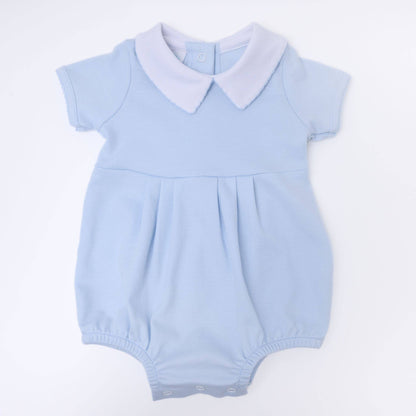 MB Essentials Solid Collared Bubble - Blue