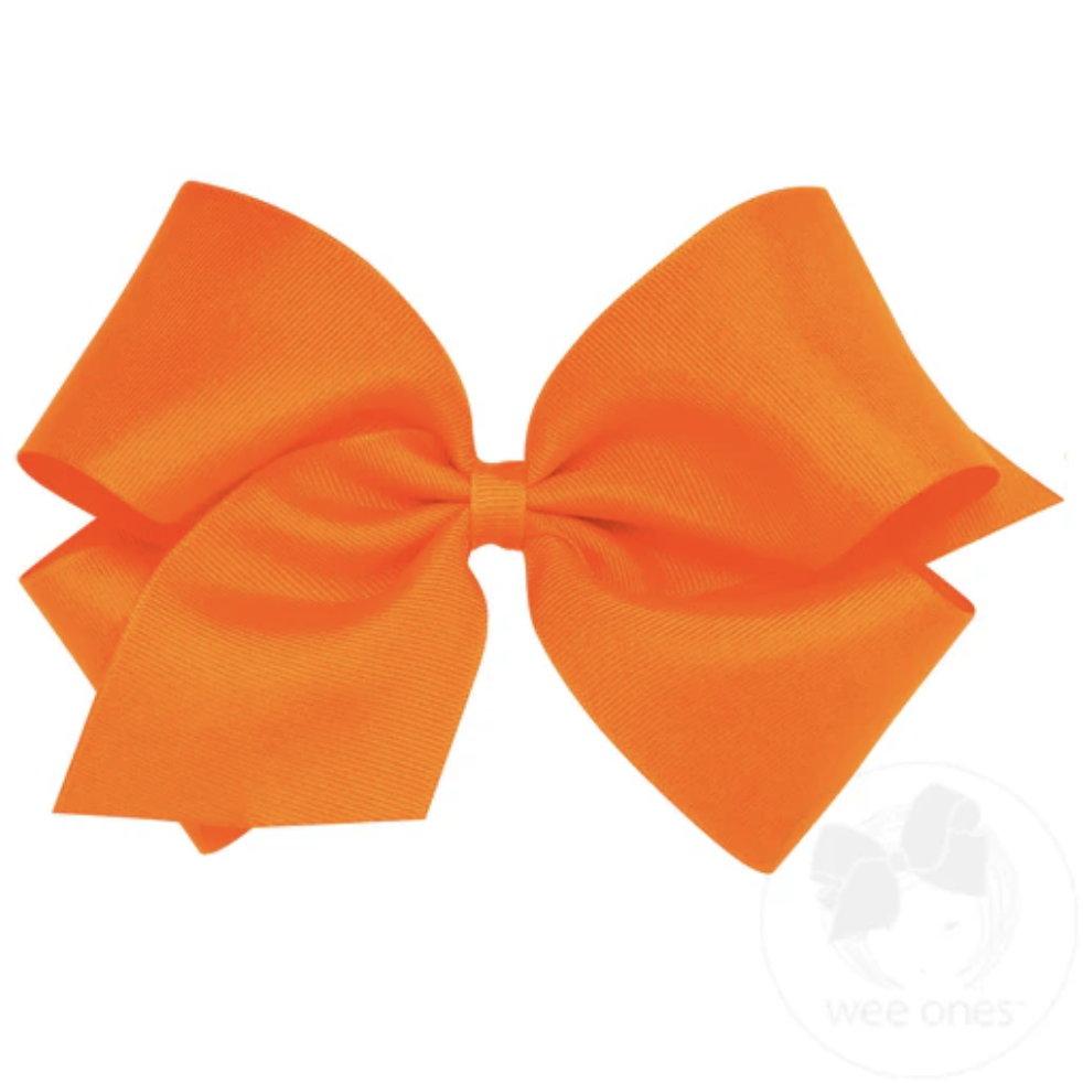 King Classic Grosgrain Hair Bow (Plain Wrap)- Wee Ones