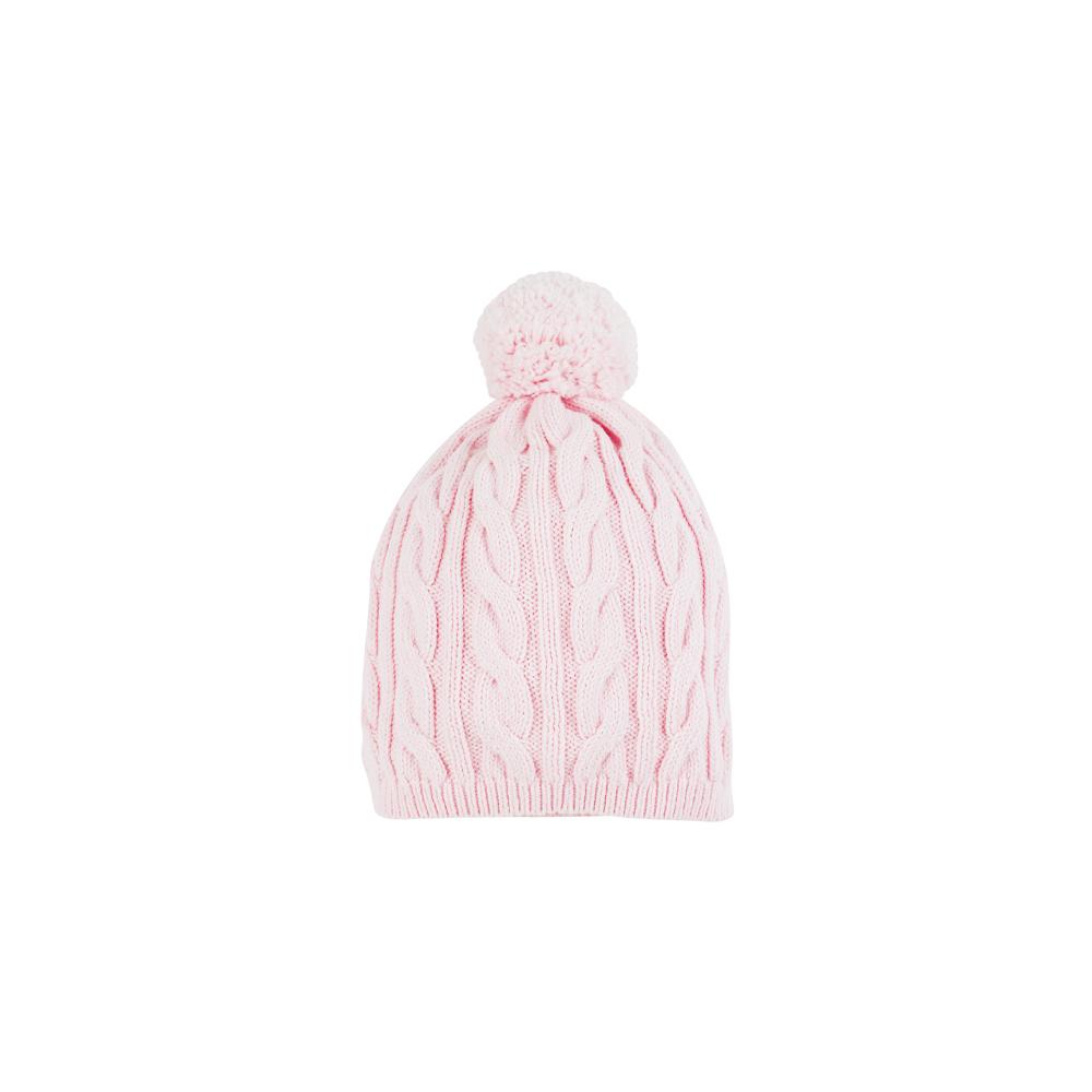 TBBC Collins Cable Knit Hat Palm Beach Pink