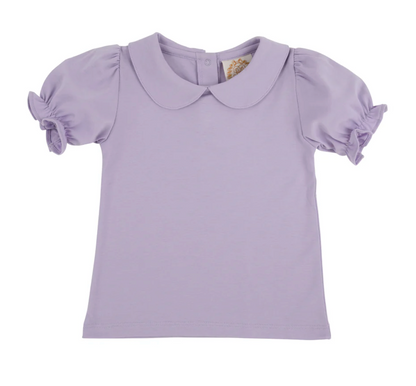 TBBC Maude's Peter Pan Collar Shirt Lauderdale Lavender SS Pima
