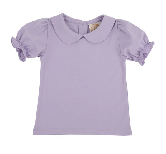 TBBC Maude's Peter Pan Collar Shirt Lauderdale Lavender SS Pima