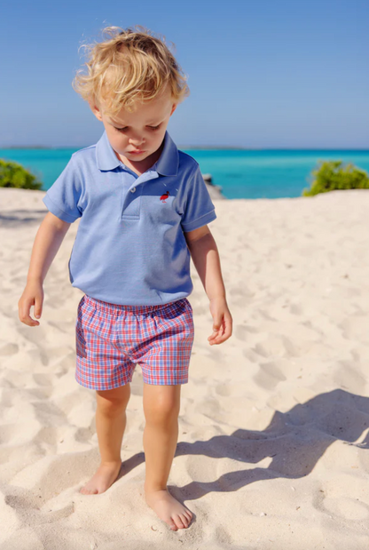 TBBC Sheffield Shorts Lawn Party Plaid / White Stork