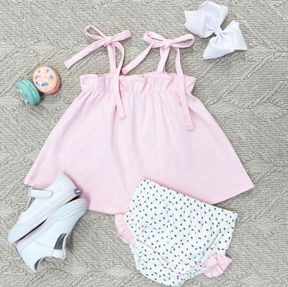 TBBC Lainey's Little Top-Pima Palm Beach Pink