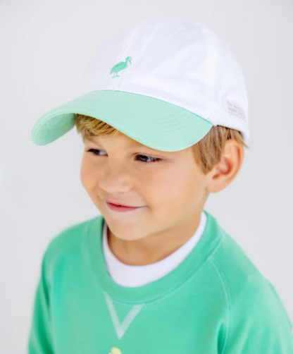 TBBC Covington Cap White with Grace Bay Green