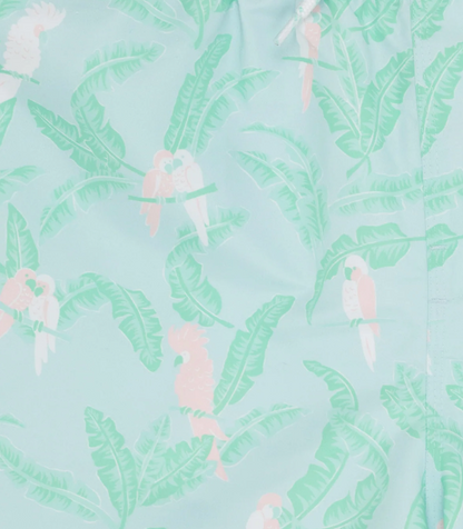 TBBC Tortola Swim Trunks Parrot Island/ Worth Ave White