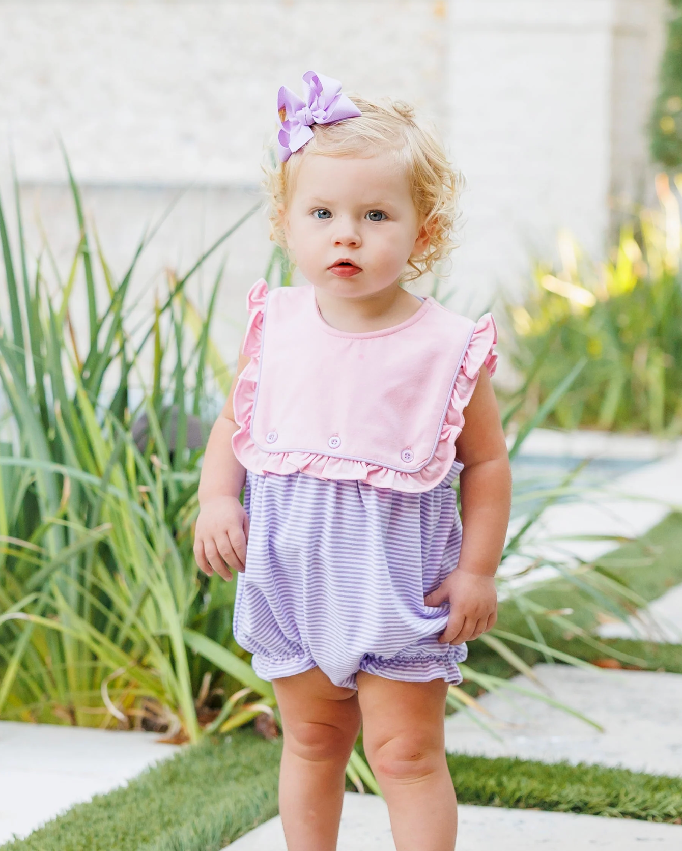 JB Amelia Bubble - Pink & Lavender Stripe