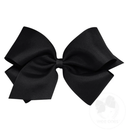 King Classic Grosgrain Hair Bow (Plain Wrap)- Wee Ones