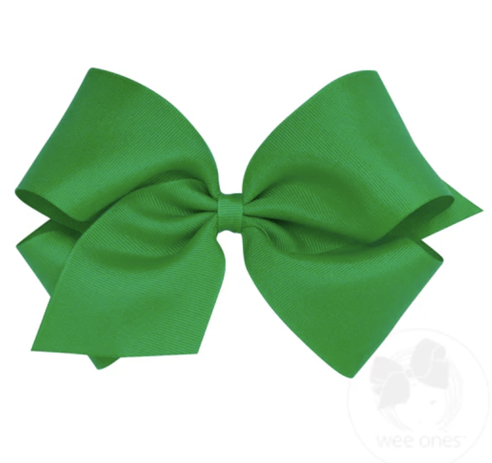 King Classic Grosgrain Hair Bow (Plain Wrap)- Wee Ones