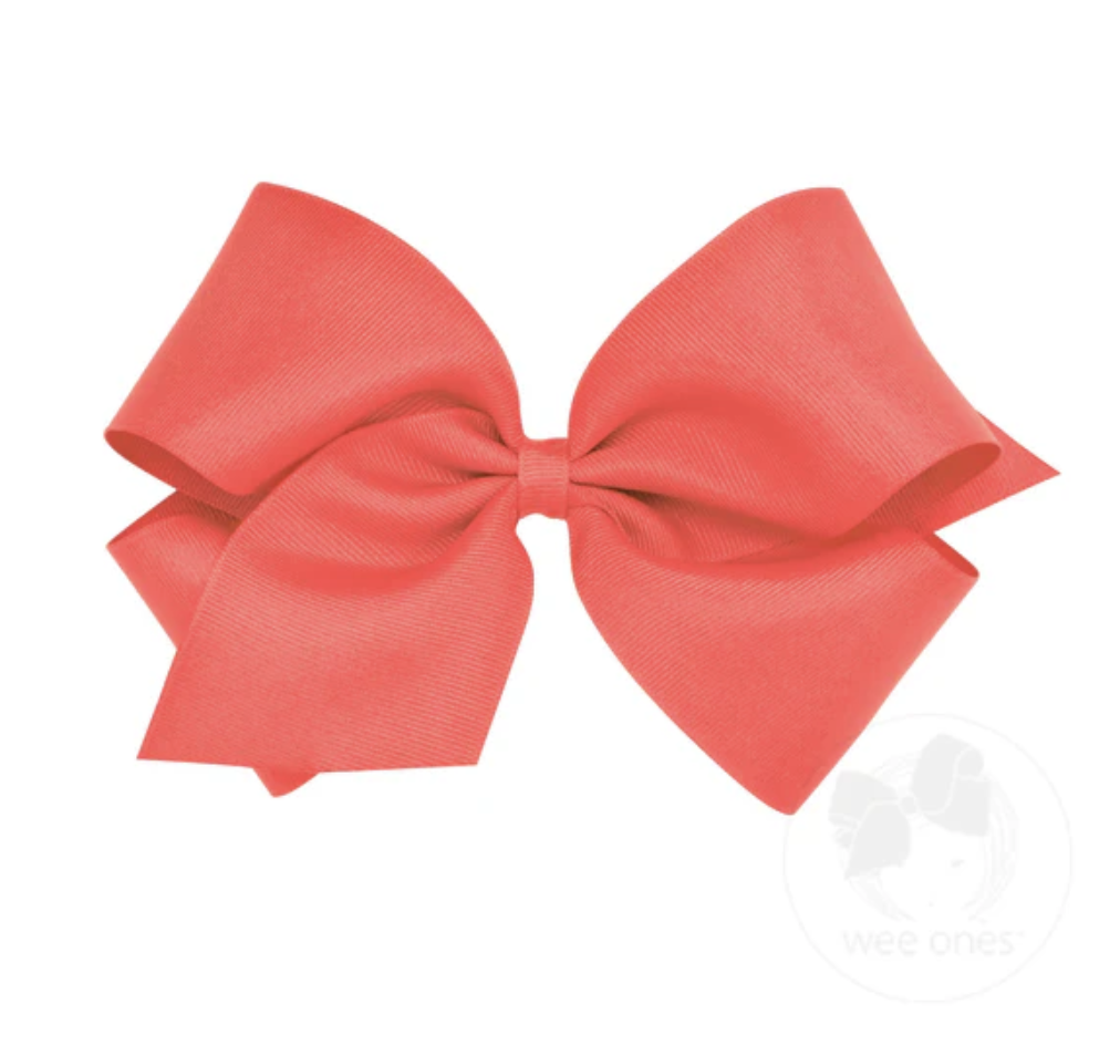 King Classic Grosgrain Hair Bow (Plain Wrap)- Wee Ones
