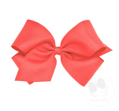 King Classic Grosgrain Hair Bow (Plain Wrap)- Wee Ones