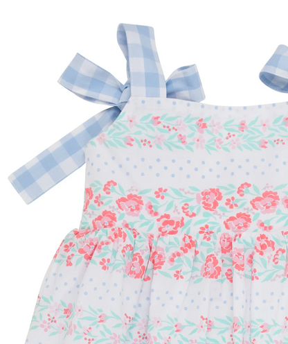 TBBC Macie Midi Dress Gasparilla Garlands/ Beale St. Blue