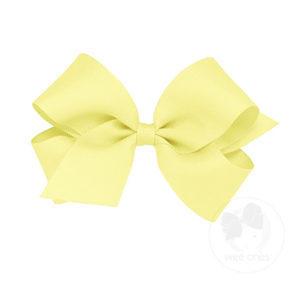 Medium Classic Grosgrain Hair Bow (Plain Wrap)- Wee Ones