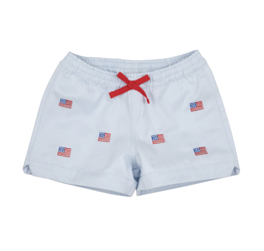 TBBC Critter Cheryl Shorts Twill- Buckhead Blue/RichmondRed/Flag