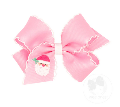 Medium Holiday Embroidered Bows, Moonstitch Edge by Wee Ones