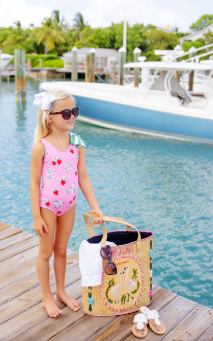 TBBC Brookhaven Bow Bathing Suit Bow & Berry Pink
