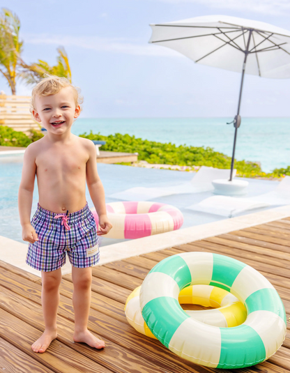 TBBC Tortola Swim Trunks Pier Pointe Plaid
