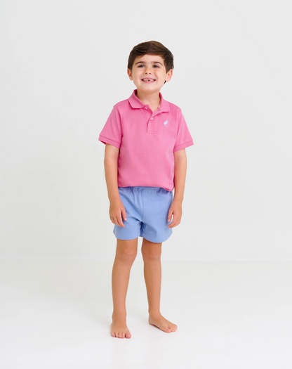 TBBC Prim & Proper Polo Hamptons Hot Pink with BHB Stork