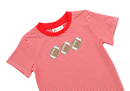 JB Football Trio Shirt- Red Stripe