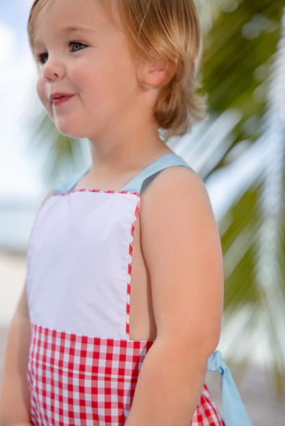 TBBC Sayre Sunsuit Richmond Red Gingham