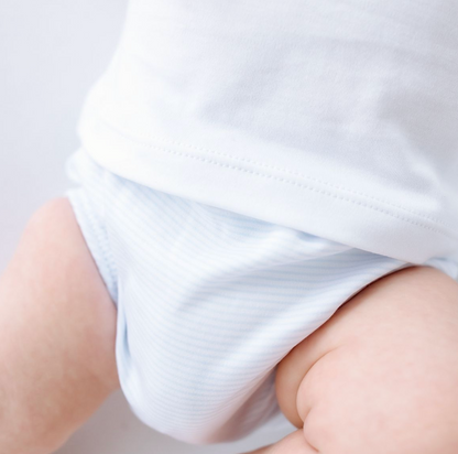 MB Jacob Smocked Diaper Cover Set Light Blue